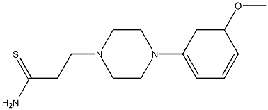 3-[4-(3-methoxyphenyl)piperazin-1-yl]propanethioamide Struktur