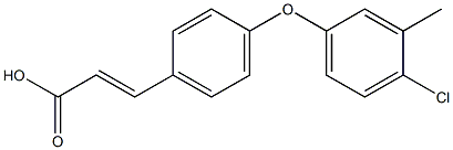 3-[4-(4-chloro-3-methylphenoxy)phenyl]prop-2-enoic acid Struktur