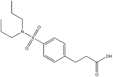 3-[4-(dipropylsulfamoyl)phenyl]propanoic acid Struktur