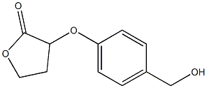 3-[4-(hydroxymethyl)phenoxy]oxolan-2-one Struktur