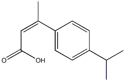 3-[4-(propan-2-yl)phenyl]but-2-enoic acid Struktur