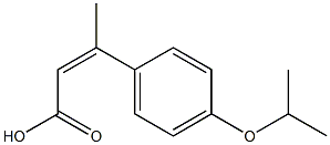 3-[4-(propan-2-yloxy)phenyl]but-2-enoic acid Struktur