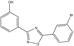 3-[5-(3-bromophenyl)-1,2,4-oxadiazol-3-yl]phenol Struktur