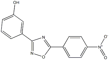 3-[5-(4-nitrophenyl)-1,2,4-oxadiazol-3-yl]phenol Struktur