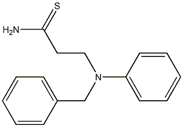 3-[benzyl(phenyl)amino]propanethioamide Struktur