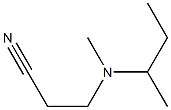 3-[butan-2-yl(methyl)amino]propanenitrile Struktur