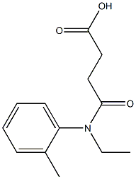 3-[ethyl(2-methylphenyl)carbamoyl]propanoic acid Struktur