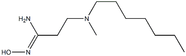 3-[heptyl(methyl)amino]-N'-hydroxypropanimidamide Struktur