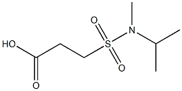 3-[methyl(propan-2-yl)sulfamoyl]propanoic acid Struktur