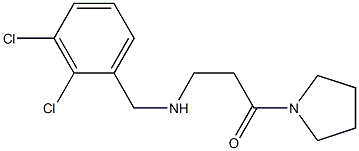 3-{[(2,3-dichlorophenyl)methyl]amino}-1-(pyrrolidin-1-yl)propan-1-one Struktur