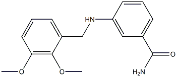 3-{[(2,3-dimethoxyphenyl)methyl]amino}benzamide Struktur