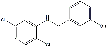 3-{[(2,5-dichlorophenyl)amino]methyl}phenol Struktur