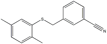 3-{[(2,5-dimethylphenyl)sulfanyl]methyl}benzonitrile Struktur