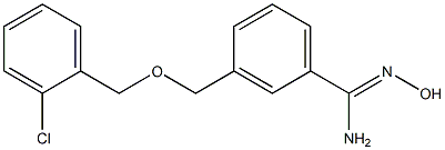 3-{[(2-chlorobenzyl)oxy]methyl}-N'-hydroxybenzenecarboximidamide Struktur