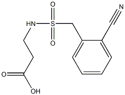 3-{[(2-cyanophenyl)methane]sulfonamido}propanoic acid Struktur