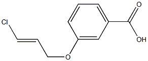 3-{[(2E)-3-chloroprop-2-enyl]oxy}benzoic acid Struktur