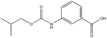 3-{[(2-methylpropoxy)carbonyl]amino}benzoic acid Struktur