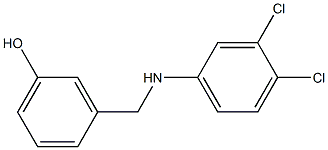 3-{[(3,4-dichlorophenyl)amino]methyl}phenol Struktur