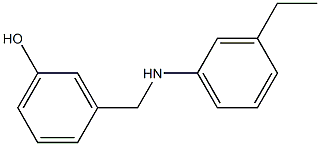 3-{[(3-ethylphenyl)amino]methyl}phenol Struktur