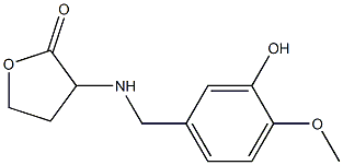 3-{[(3-hydroxy-4-methoxyphenyl)methyl]amino}oxolan-2-one Struktur