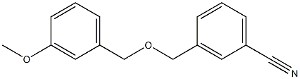 3-{[(3-methoxybenzyl)oxy]methyl}benzonitrile Struktur