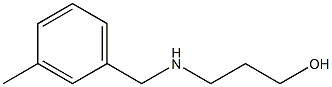 3-{[(3-methylphenyl)methyl]amino}propan-1-ol Struktur