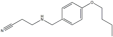 3-{[(4-butoxyphenyl)methyl]amino}propanenitrile Struktur