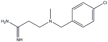 3-{[(4-chlorophenyl)methyl](methyl)amino}propanimidamide Struktur