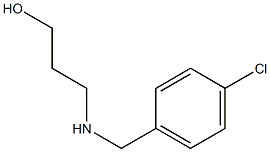 3-{[(4-chlorophenyl)methyl]amino}propan-1-ol Struktur