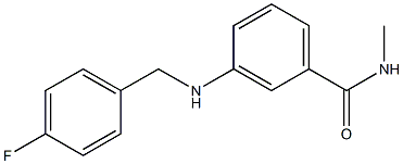 3-{[(4-fluorophenyl)methyl]amino}-N-methylbenzamide Struktur