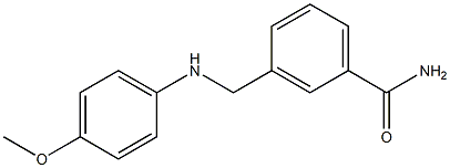 3-{[(4-methoxyphenyl)amino]methyl}benzamide Struktur