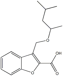 3-{[(4-methylpentan-2-yl)oxy]methyl}-1-benzofuran-2-carboxylic acid Struktur