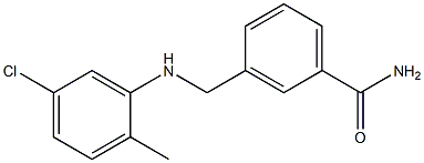 3-{[(5-chloro-2-methylphenyl)amino]methyl}benzamide Struktur