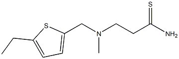 3-{[(5-ethylthiophen-2-yl)methyl](methyl)amino}propanethioamide Struktur