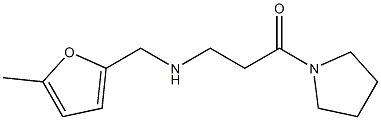 3-{[(5-methylfuran-2-yl)methyl]amino}-1-(pyrrolidin-1-yl)propan-1-one Struktur