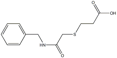 3-{[(benzylcarbamoyl)methyl]sulfanyl}propanoic acid Struktur