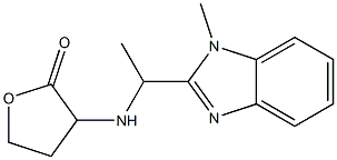 3-{[1-(1-methyl-1H-1,3-benzodiazol-2-yl)ethyl]amino}oxolan-2-one Struktur