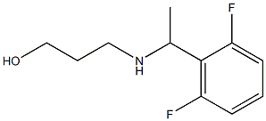 3-{[1-(2,6-difluorophenyl)ethyl]amino}propan-1-ol Struktur