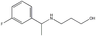 3-{[1-(3-fluorophenyl)ethyl]amino}propan-1-ol Struktur