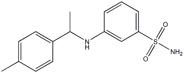 3-{[1-(4-methylphenyl)ethyl]amino}benzene-1-sulfonamide Struktur