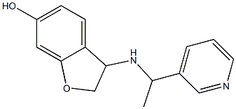 3-{[1-(pyridin-3-yl)ethyl]amino}-2,3-dihydro-1-benzofuran-6-ol Struktur