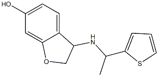 3-{[1-(thiophen-2-yl)ethyl]amino}-2,3-dihydro-1-benzofuran-6-ol Struktur