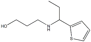 3-{[1-(thiophen-2-yl)propyl]amino}propan-1-ol Struktur