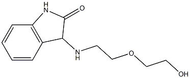 3-{[2-(2-hydroxyethoxy)ethyl]amino}-2,3-dihydro-1H-indol-2-one Struktur