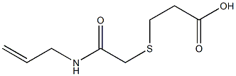 3-{[2-(allylamino)-2-oxoethyl]thio}propanoic acid Struktur