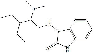 3-{[2-(dimethylamino)-3-ethylpentyl]amino}-2,3-dihydro-1H-indol-2-one Struktur