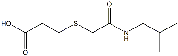 3-{[2-(isobutylamino)-2-oxoethyl]thio}propanoic acid Struktur