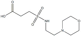 3-{[2-(morpholin-4-yl)ethyl]sulfamoyl}propanoic acid Struktur