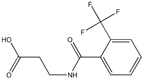 3-{[2-(trifluoromethyl)benzoyl]amino}propanoic acid Struktur