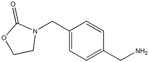 3-{[4-(aminomethyl)phenyl]methyl}-1,3-oxazolidin-2-one Struktur